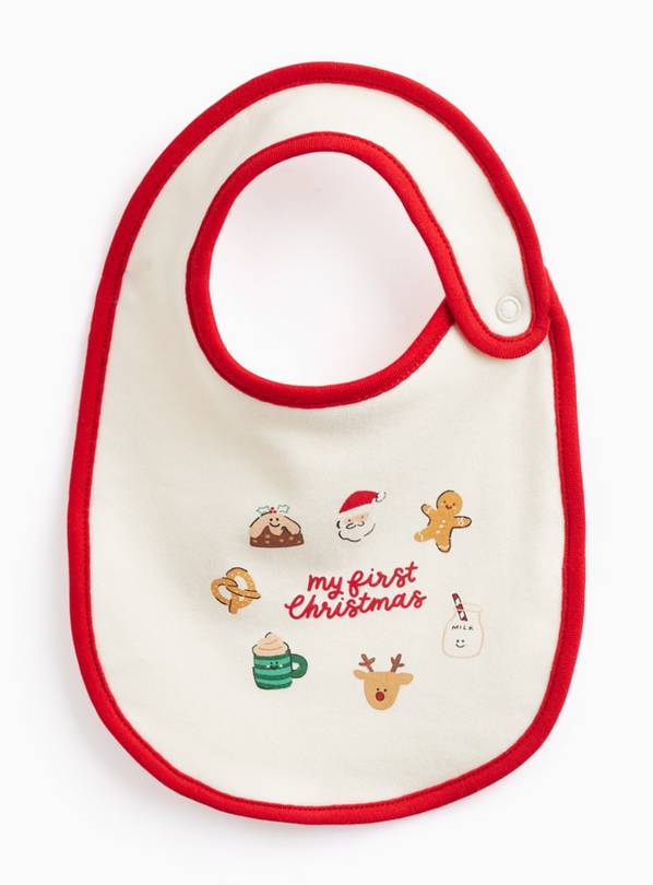 My First Christmas Graphic Bib One Size